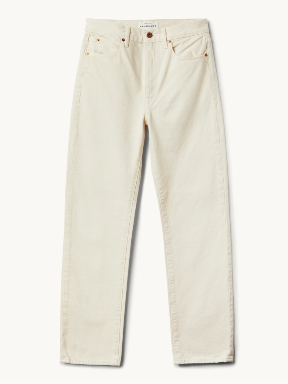 SLVRLAKE • London Ecru EUC Straight Leg  Jeans